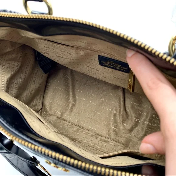 LAUREN Ralph Lauren Winford SP Convertible Satchel Handbag & Wallet Set - Picture 7 of 15